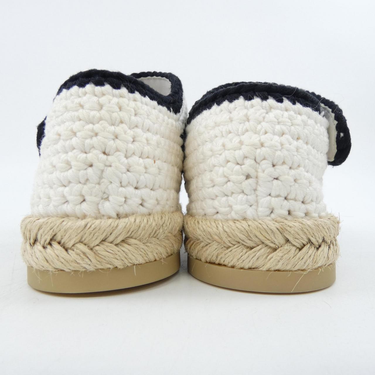 シャネル エスパドリーユ BRAIDED KNIT シューズ