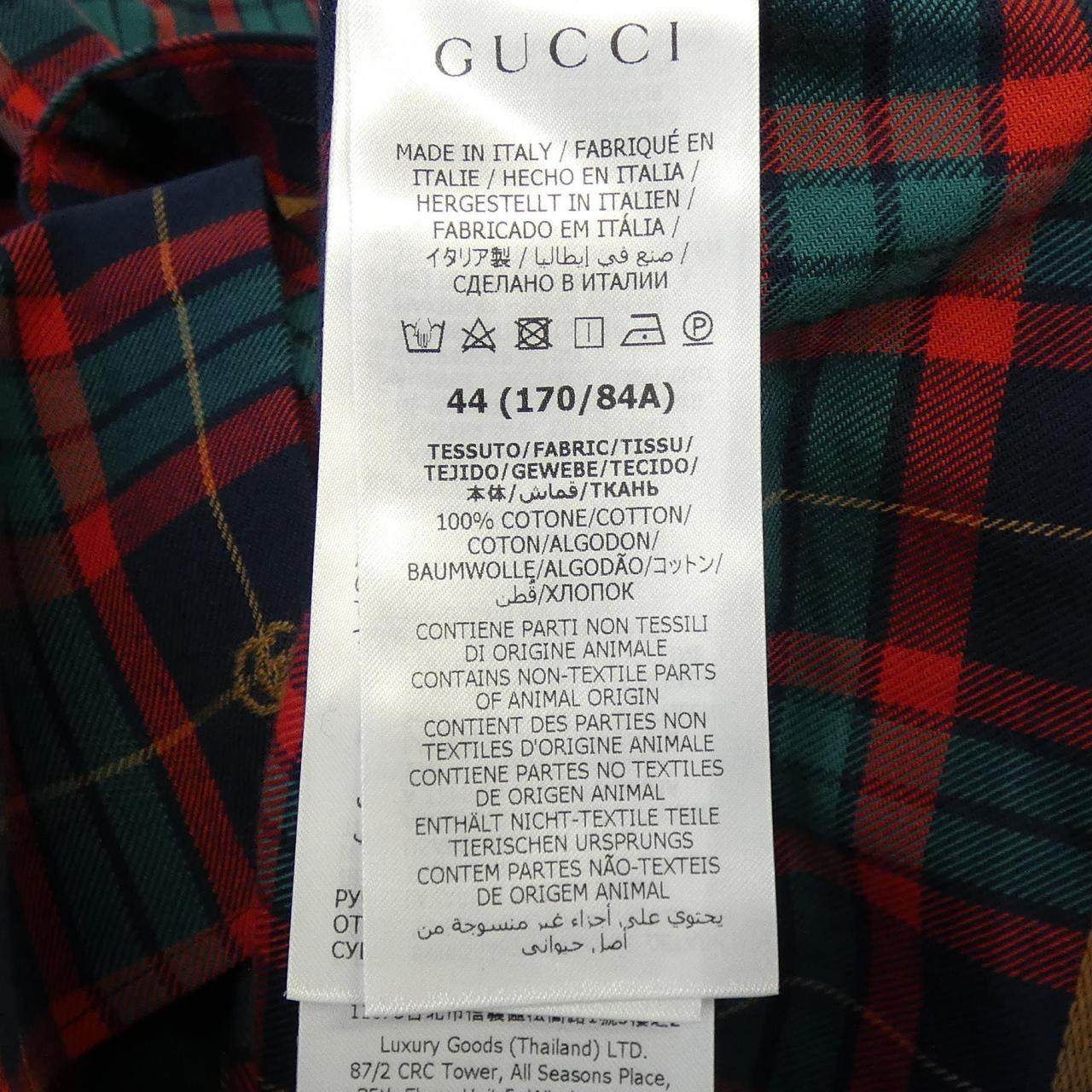 グッチ コットンシャツ