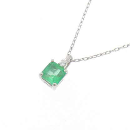 プラチナ950 エメラルド ダイヤモンド ネックレス
