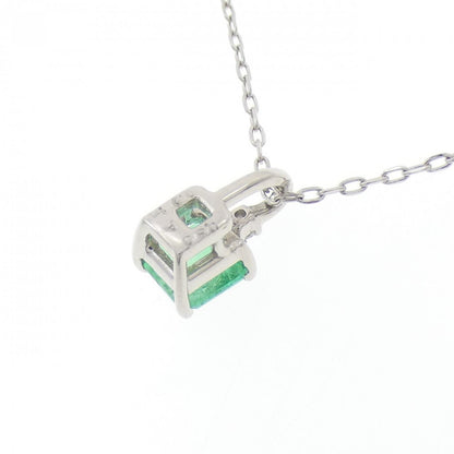 プラチナ950 エメラルド ダイヤモンド ネックレス