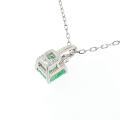 プラチナ950 エメラルド ダイヤモンド ネックレス