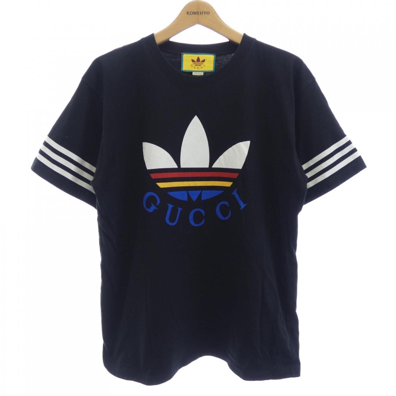 グッチ アディダス コットンTシャツ