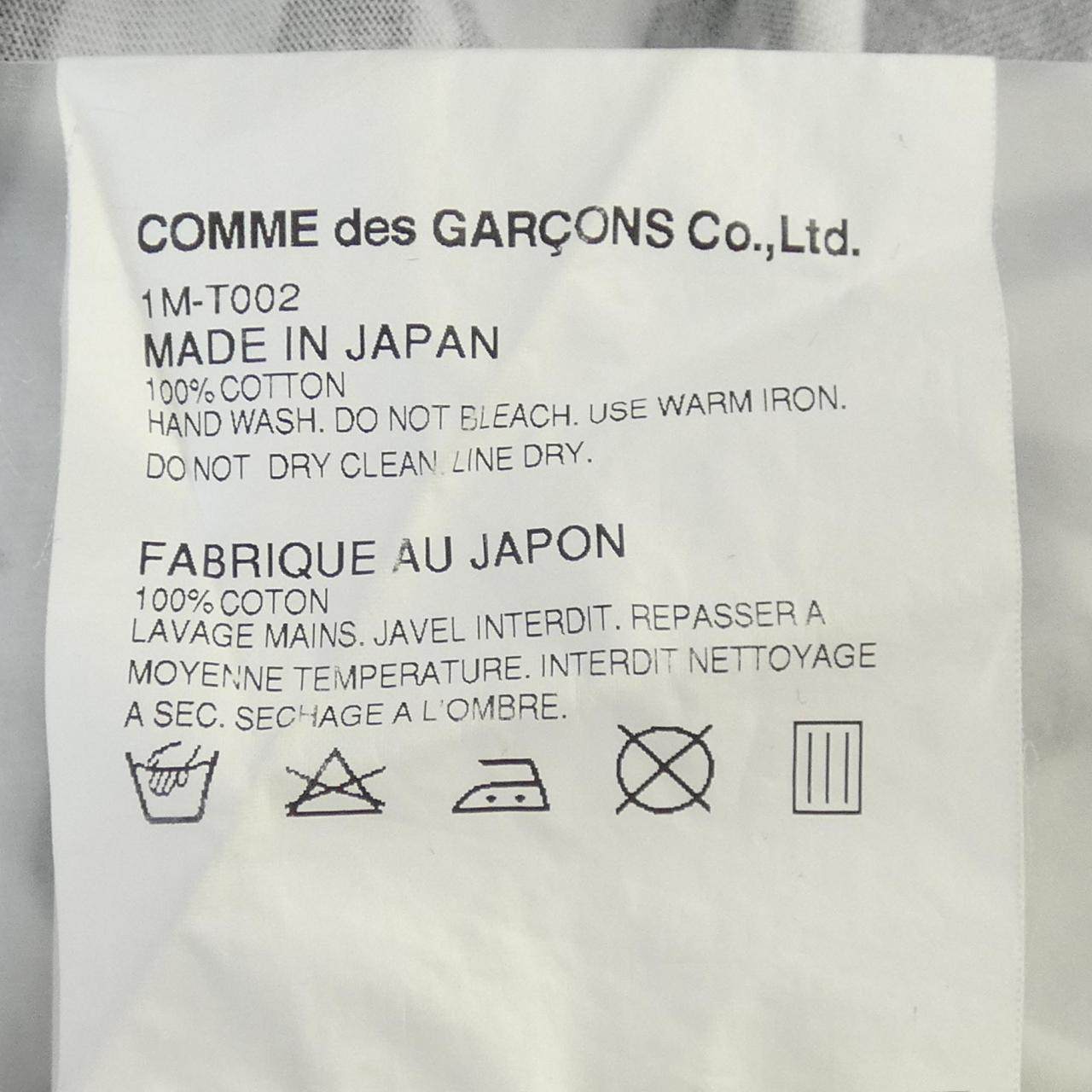 ブラックコムデギャルソン コットンTシャツ