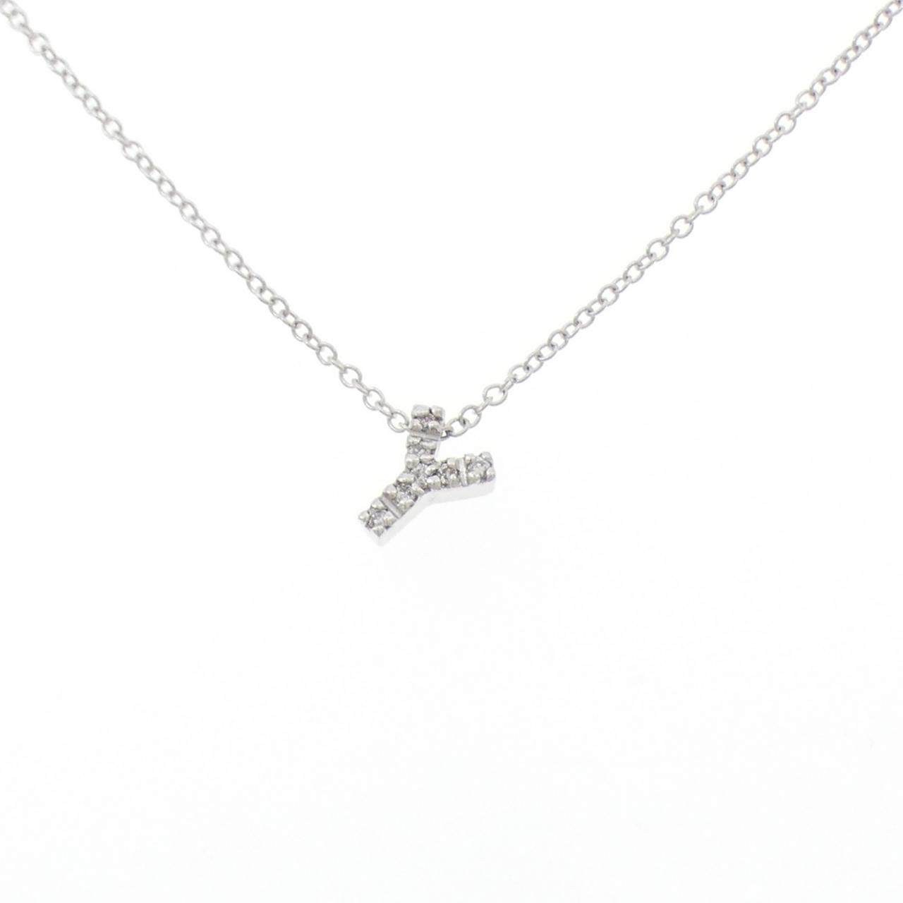 Au750ダイヤモンドイニシャルYネックレス