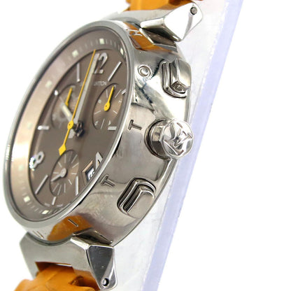 ルイヴィトン タンブールクロノ ステンレススチール クロノグラフ