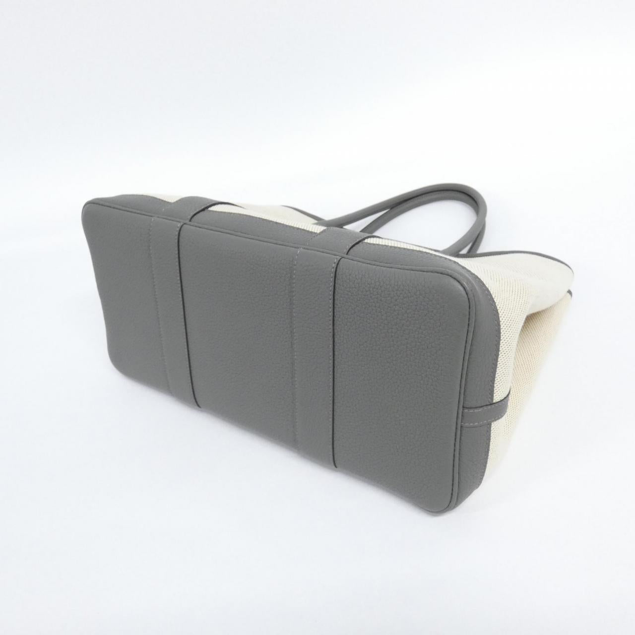 エルメス ガーデンパーティ36 トワルアッシュ ネゴンダ トートバッグ