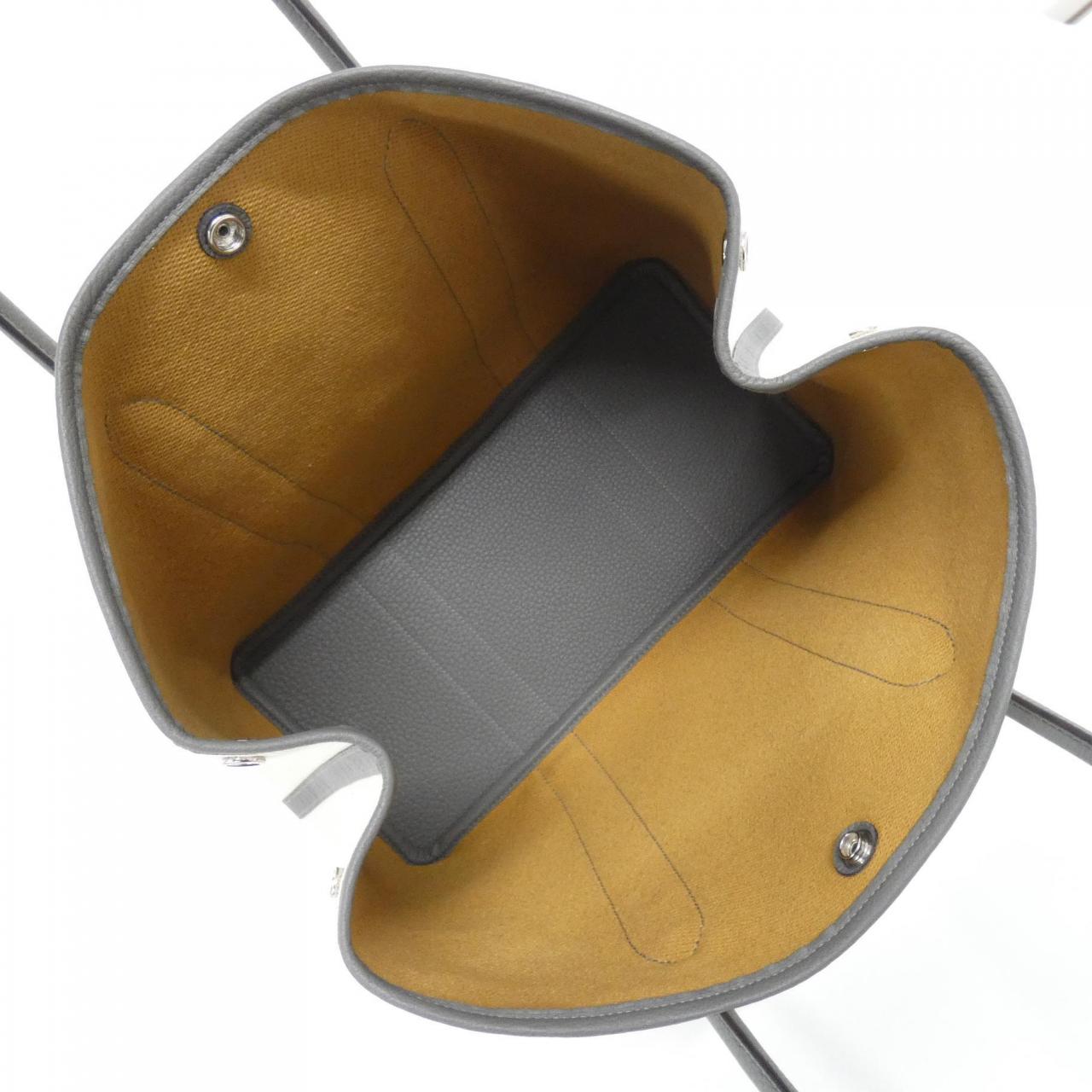 エルメス ガーデンパーティ36 トワルアッシュ ネゴンダ トートバッグ