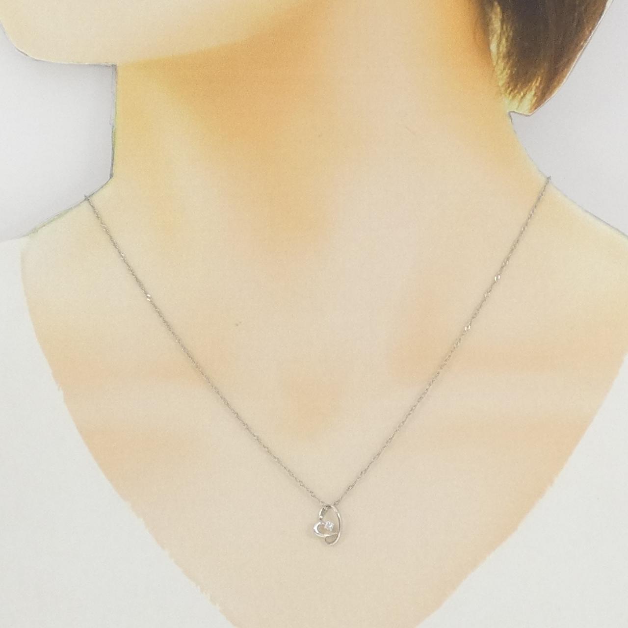 Pt900 Pt850 ダイヤモンドネックレス