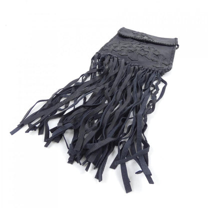 クロムハーツ FLAT HIPPIE W/FRINGE レザーショルダーバッグ