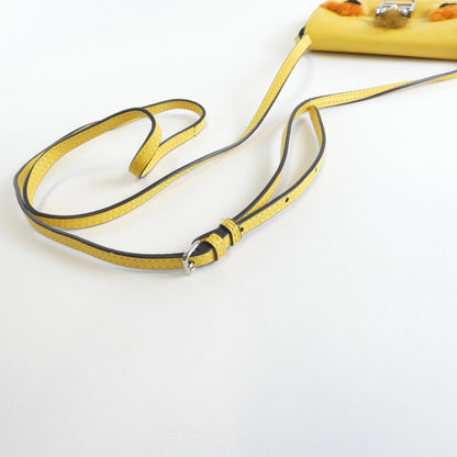 フェンディ BAG BUGS MICRO BAGUETTE ラム ショルダーバッグ