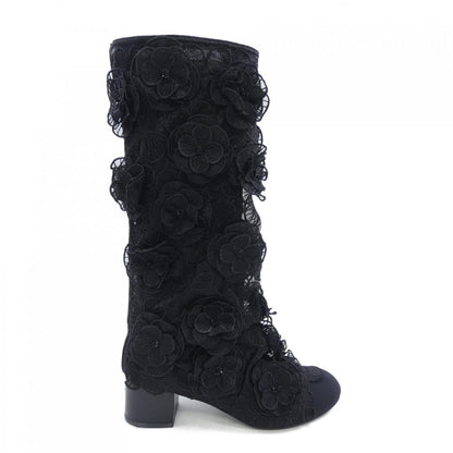 シャネル HIGH BOOTS エンブロイダリー&グログラン ブーツ