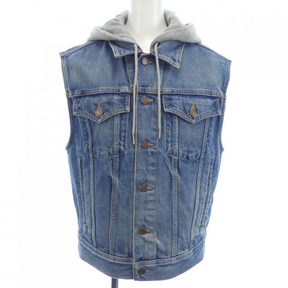 セリーヌ TRUCKERJACKET IN UNION WASHI DENIM ベスト