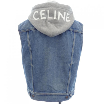 セリーヌ TRUCKERJACKET IN UNION WASHI DENIM ベスト