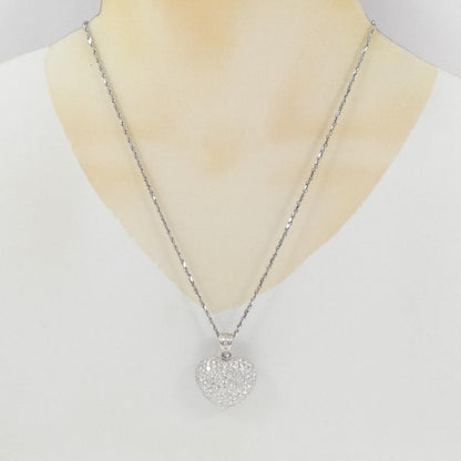 750WG ダイヤモンド ハートネックレス 5.00CT