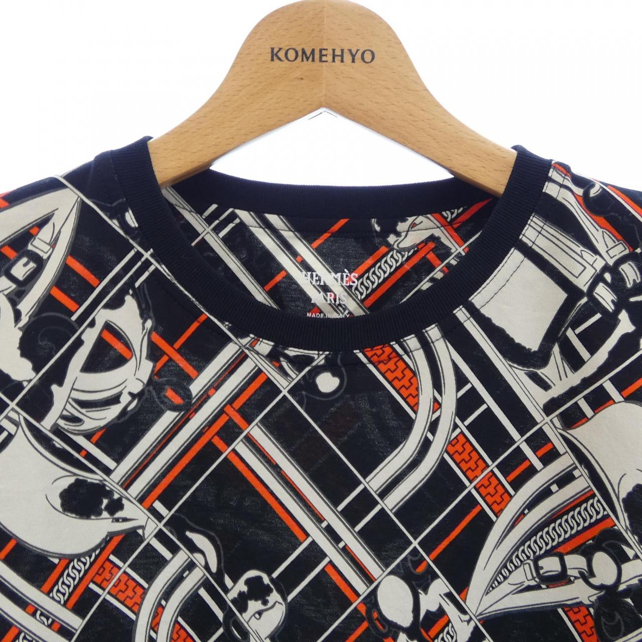 エルメス EN DESORDRE ET CHAINES コットンTシャツ