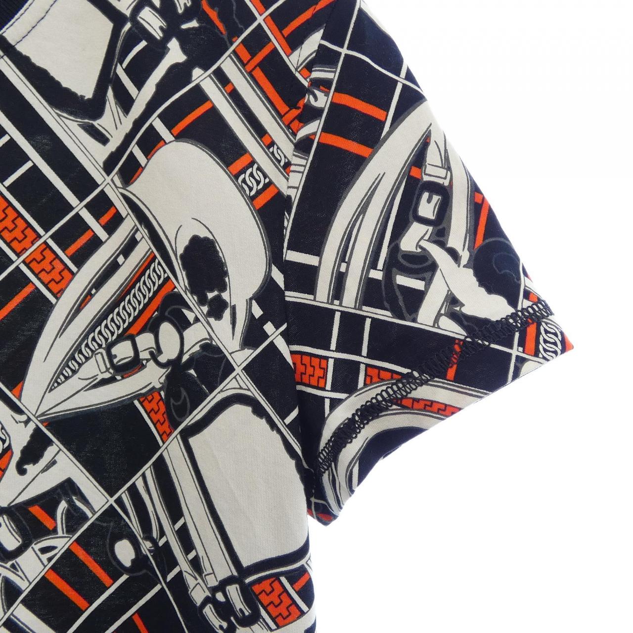 エルメス EN DESORDRE ET CHAINES コットンTシャツ
