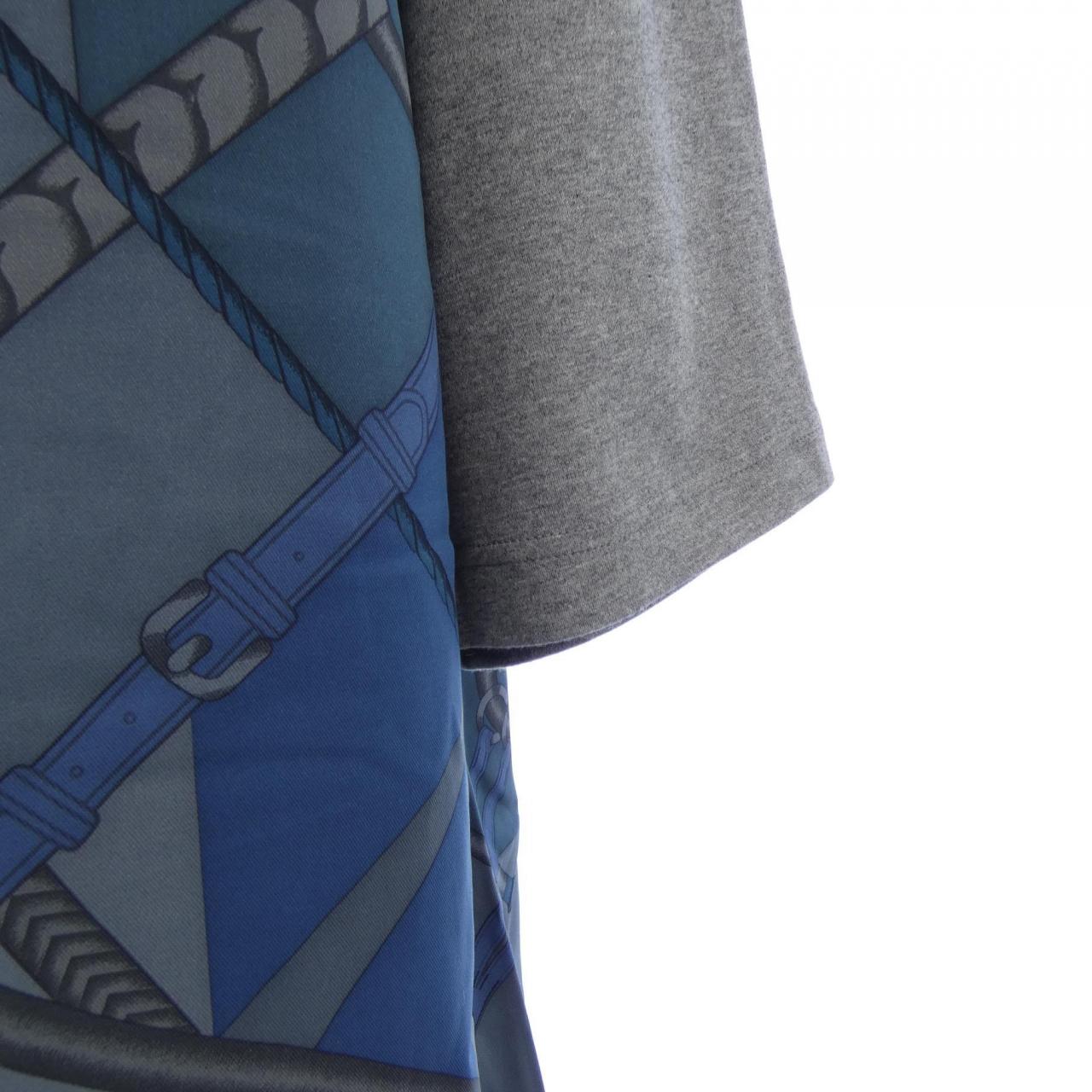 エルメス PARCORS SANS FAUTE DECADRE カシミヤ混 Tシャツ