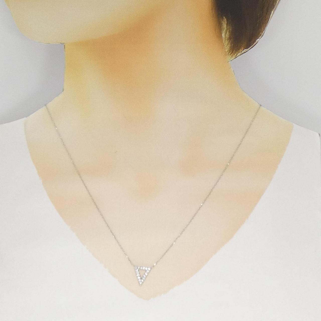 K18WG ダイヤモンド ネックレス