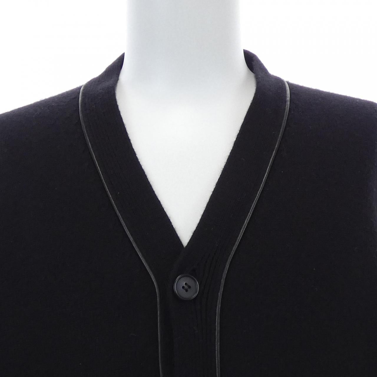 エルメス カシミヤ100%カーディガン L