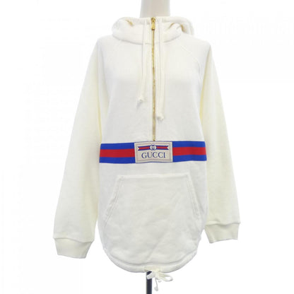 グッチ Sweatshirt With Web And GUCCI Label コットンスウェットシャツ