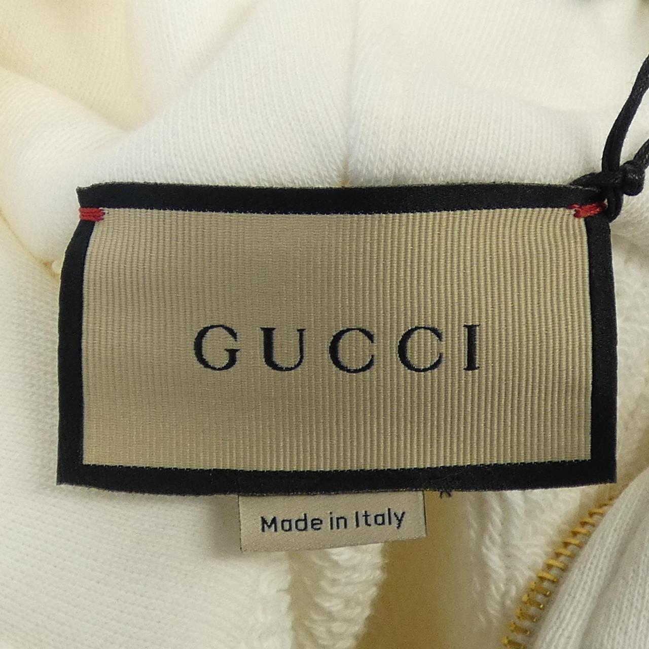 グッチ Sweatshirt With Web And GUCCI Label コットンスウェットシャツ