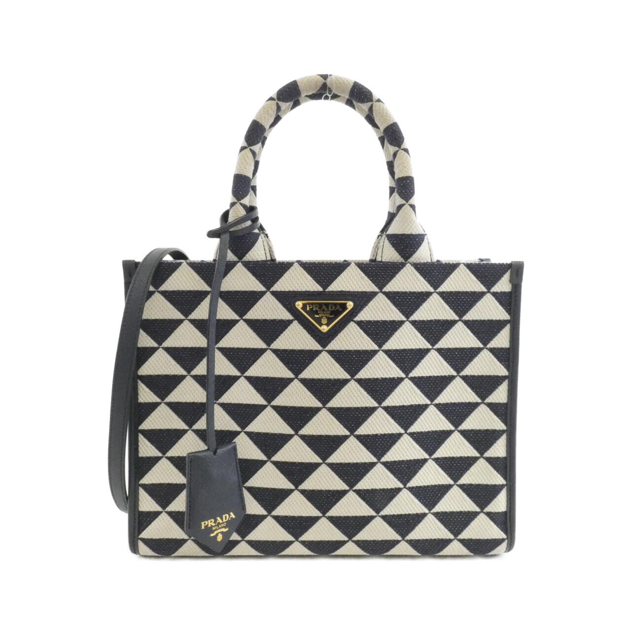 プラダ TRIANGOLO JACQUARD ハンドバッグ