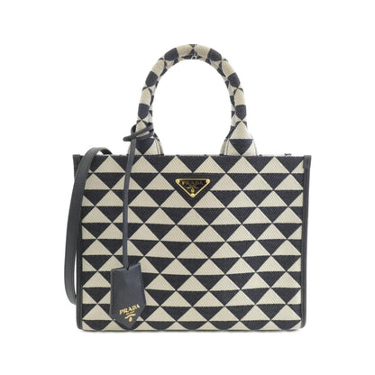 プラダ TRIANGOLO JACQUARD ハンドバッグ