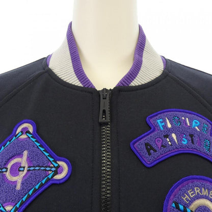 エルメス FIGURE ARTISTIQUE VARSITY EMBROIDE34 ブルゾン