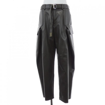 サカイ FAUX LEATHER パンツ