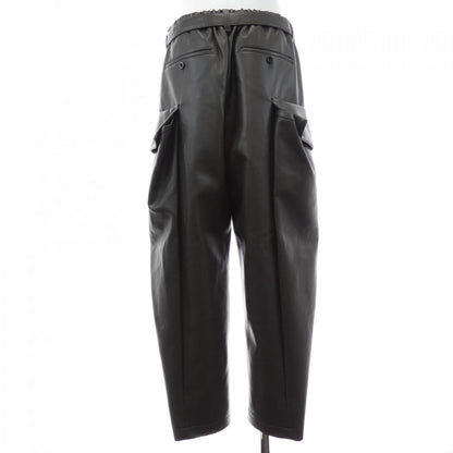 サカイ FAUX LEATHER パンツ
