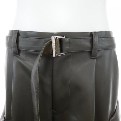 サカイ FAUX LEATHER パンツ