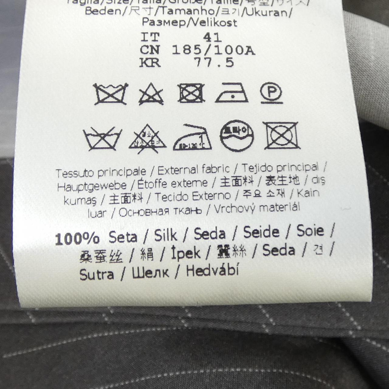 フェンディ シルク半袖シャツ
