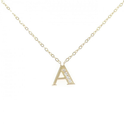 Au750 ダイヤモンド イニシャルA ネックレス