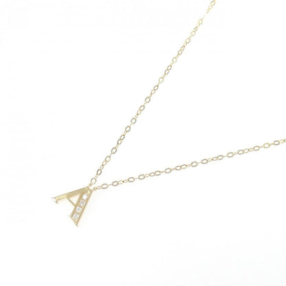 Au750 ダイヤモンド イニシャルA ネックレス