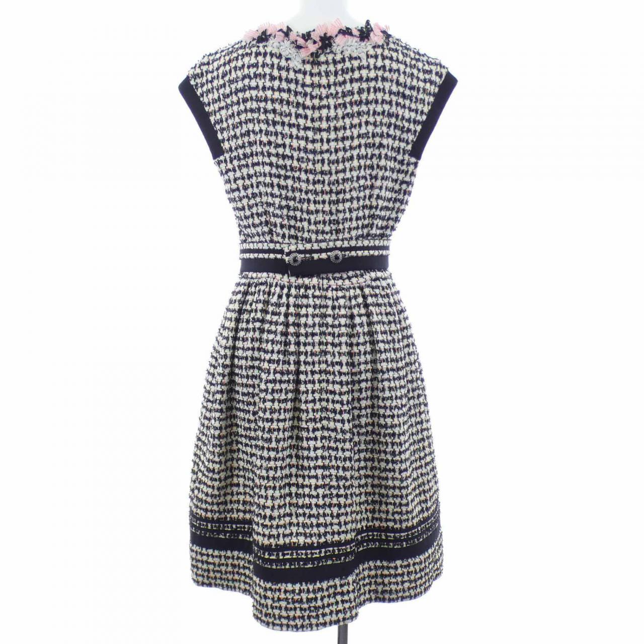 シャネル P38367V27336 カシミヤ混ワンピース