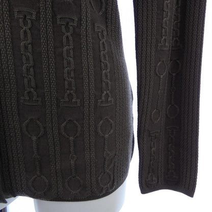 エルメス EFFET KALEIDOSCOPE シャツカーディガン カーディガン