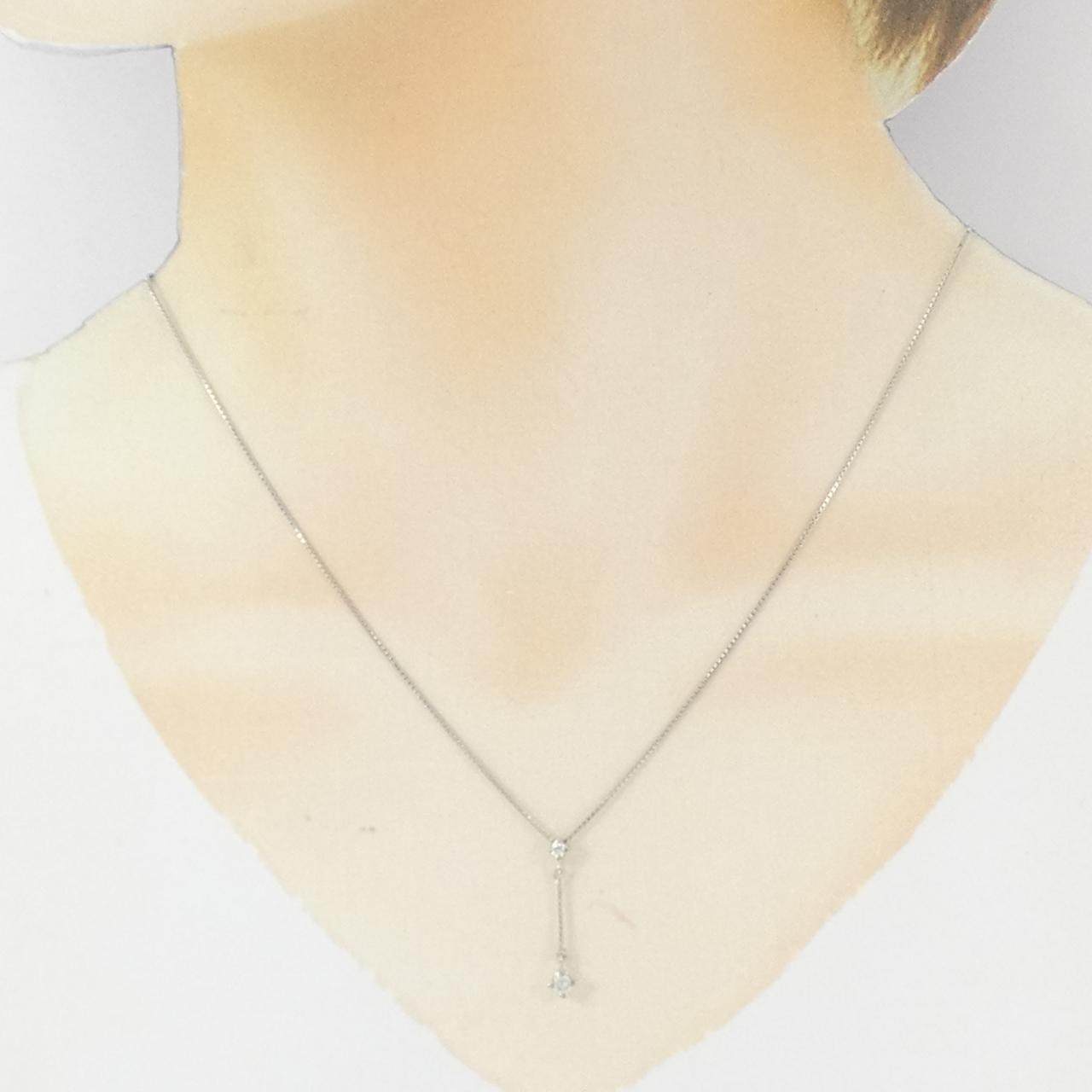 4°C プラチナ ダイヤモンドネックレス