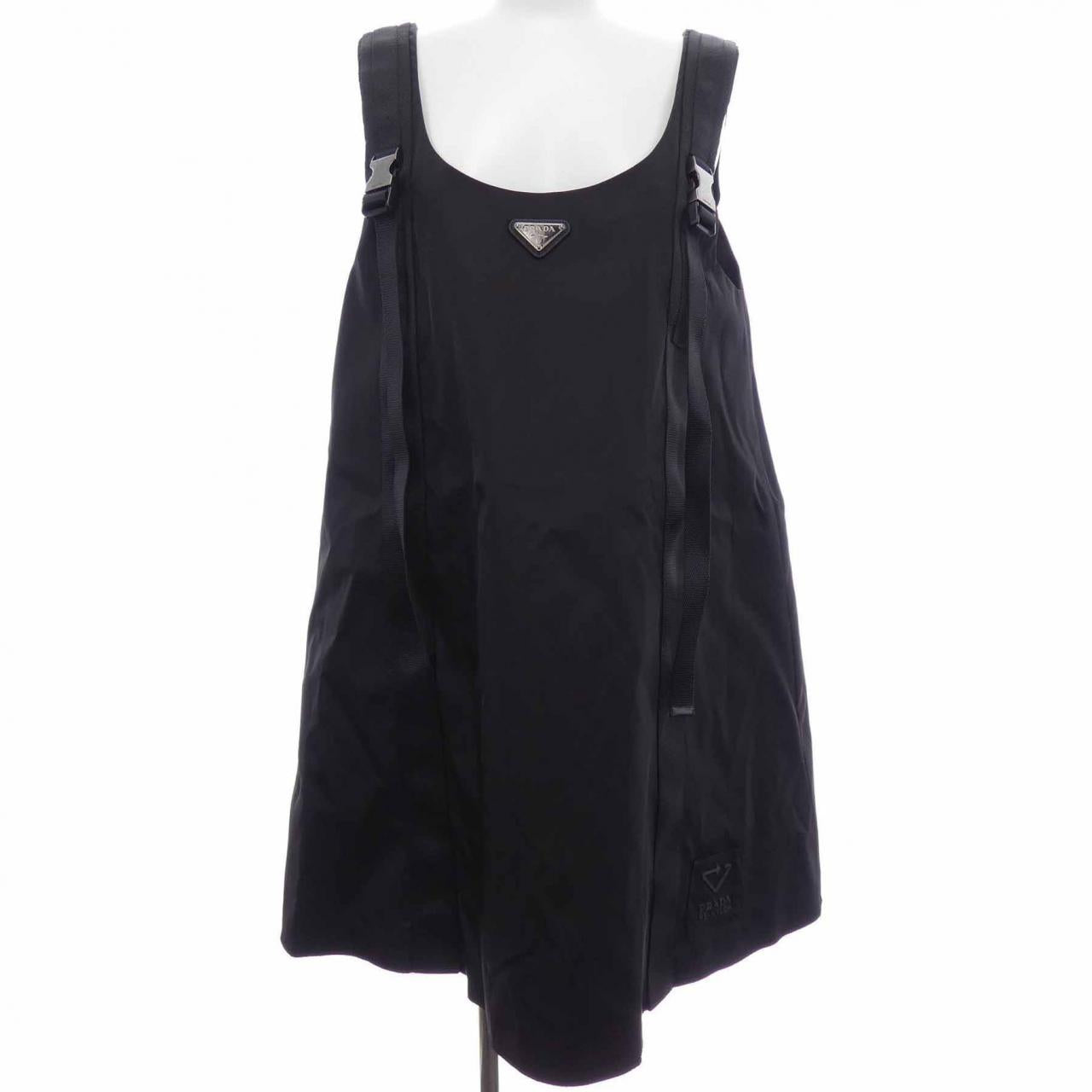 プラダ トライアングルロゴ Re-Nylon ノースリーブドレス