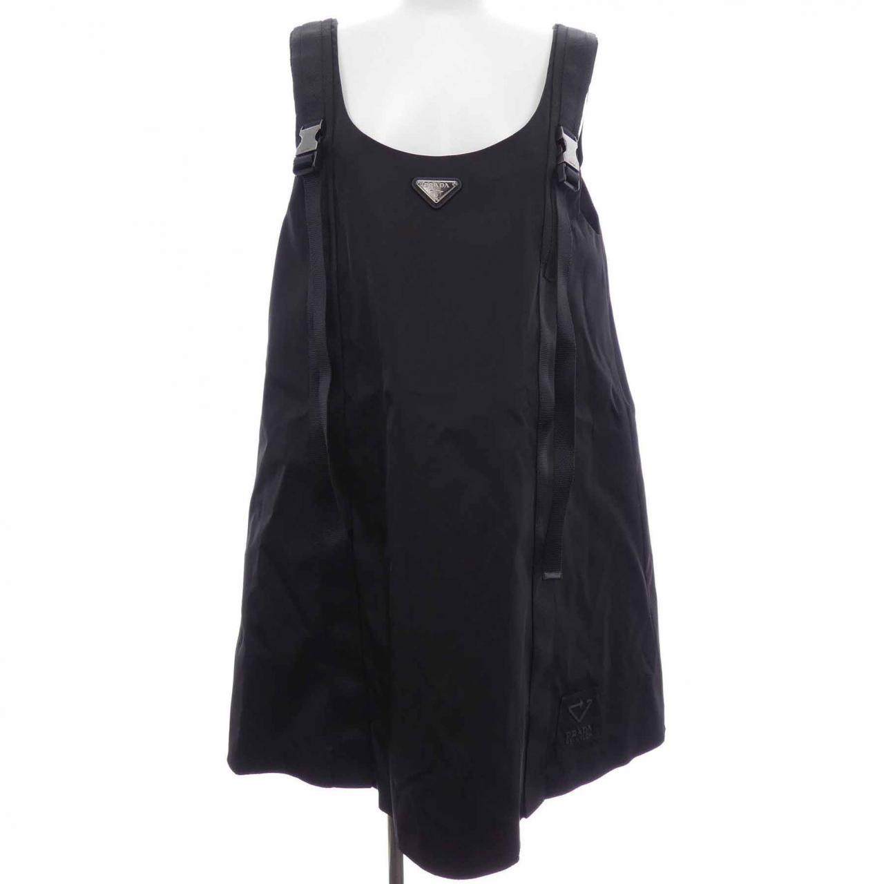 プラダ トライアングルロゴ Re-Nylon ノースリーブドレス