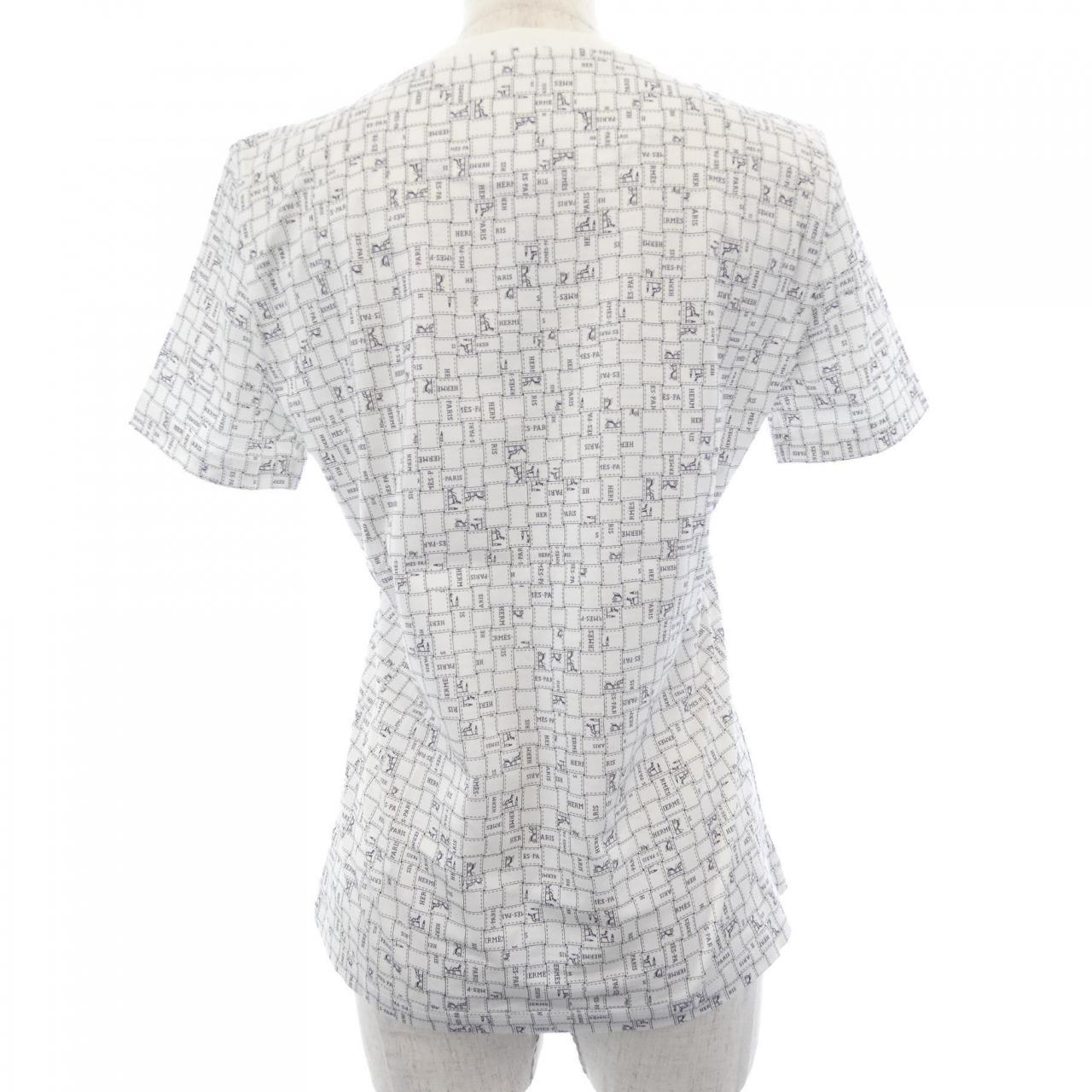 エルメス ボルデュックオカルレ コットンTシャツ