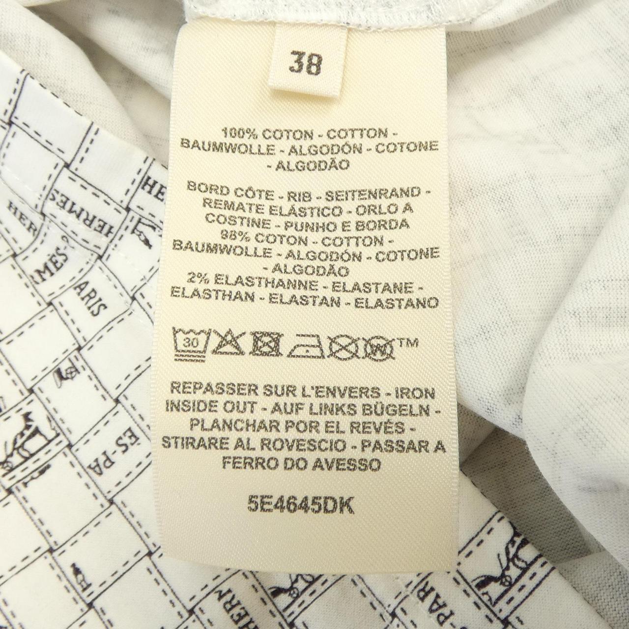 エルメス ボルデュックオーカレ コットンTシャツ