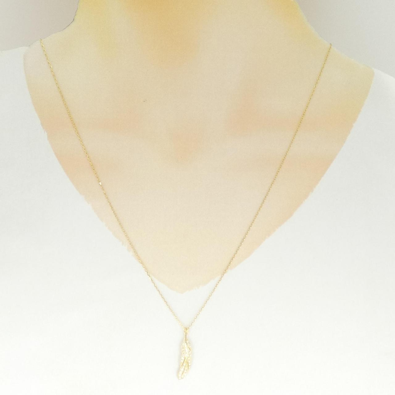 アーカー Wing Swing Long Au750 ダイヤモンドネックレス