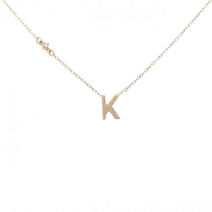 K10イエローゴールド イニシャルK ダイヤモンド ネックレス