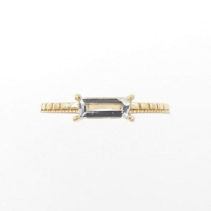 アガット K10イエローゴールド クオーツ リング
