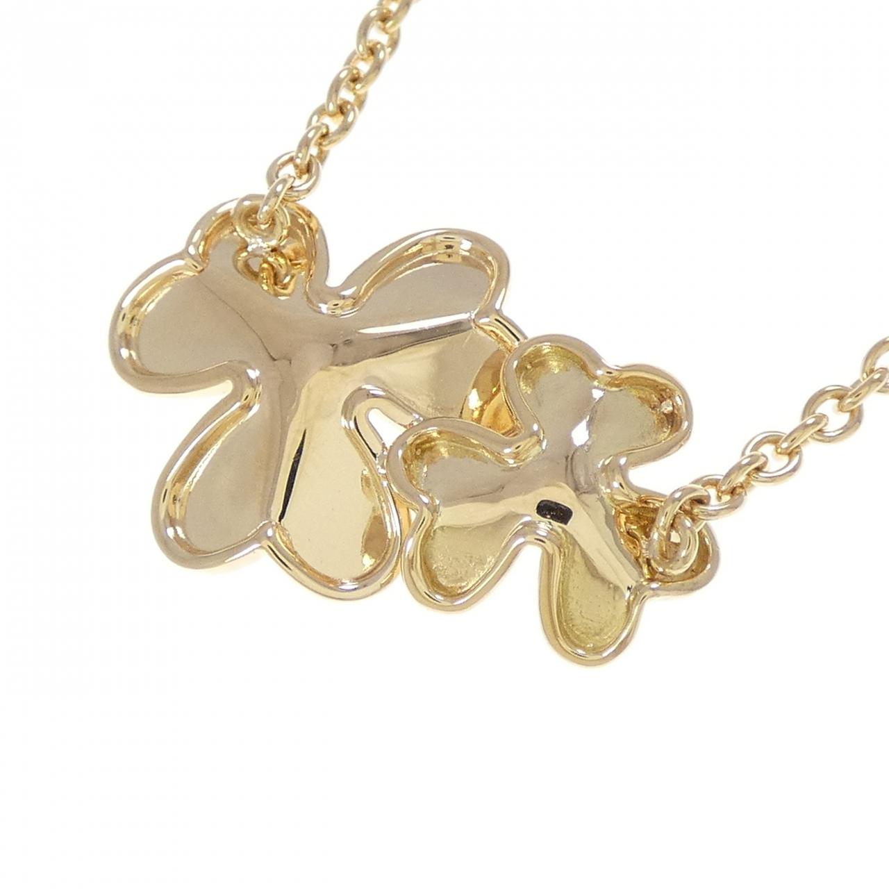ヴァンクリーフ＆アーペル フリヴォル 9フラワー 18Kイエローゴールド ダイヤモンド ネックレス