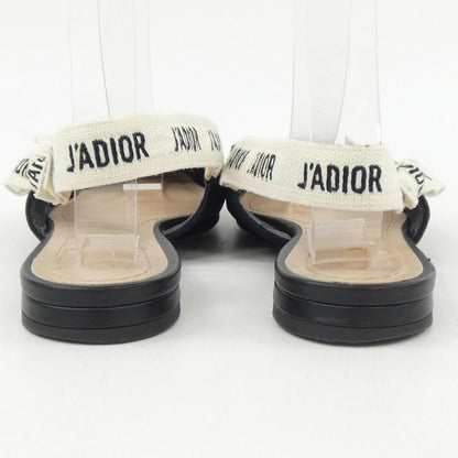 クリスチャンディオール J'ADIOR ファブリックフラットパンプス