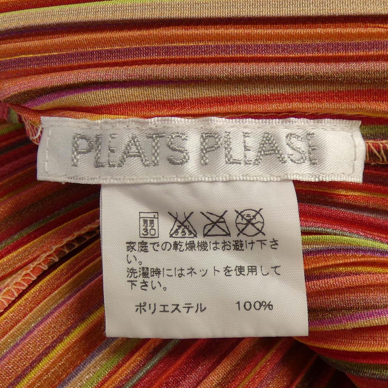 プリーツプリーズ ストライプ トップス