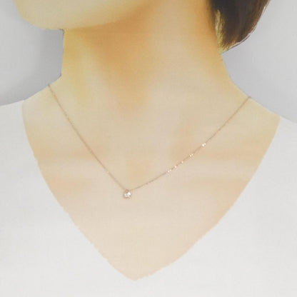 K10ピンクゴールドダイヤモンドネックレス