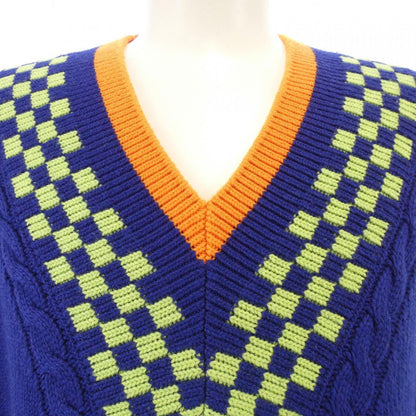 ルイヴィトン ダミエジャカード カシミヤ混ニット