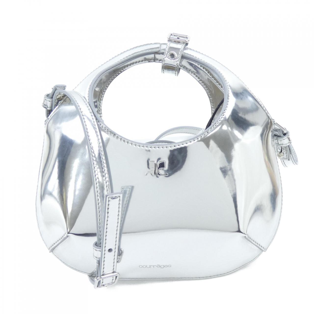 クレージュ レザー ショルダーバッグ